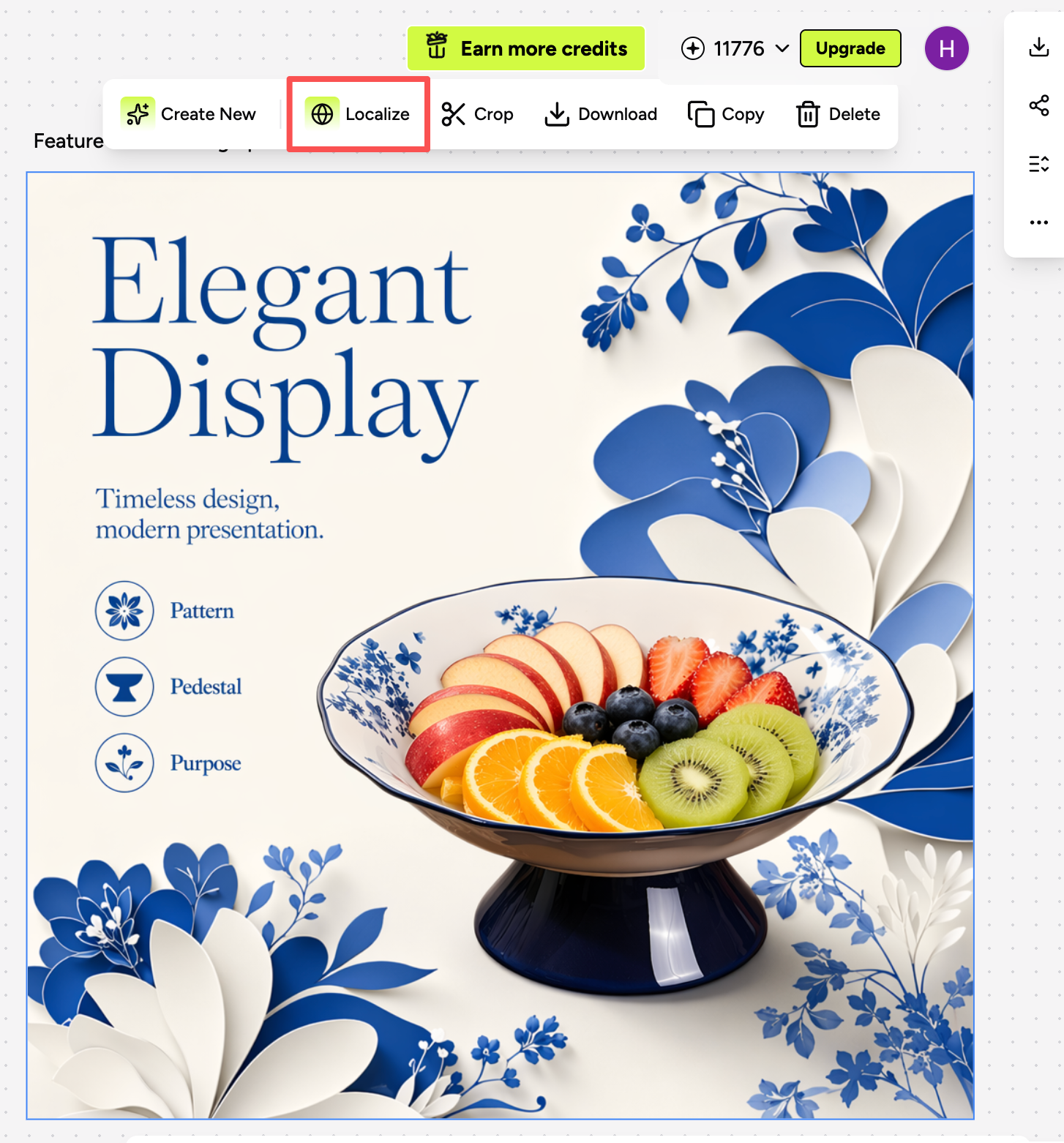 Localize a Single Selected Image